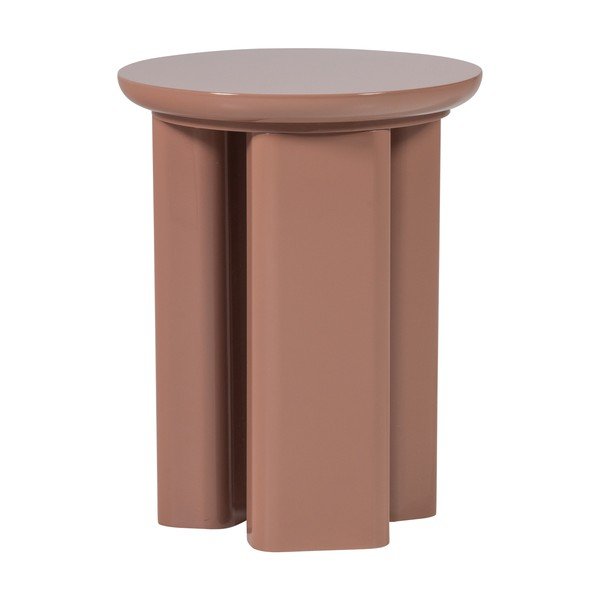 Fényes kerek tárolóasztal ø 40 cm Orivo – WOOOD-image-2