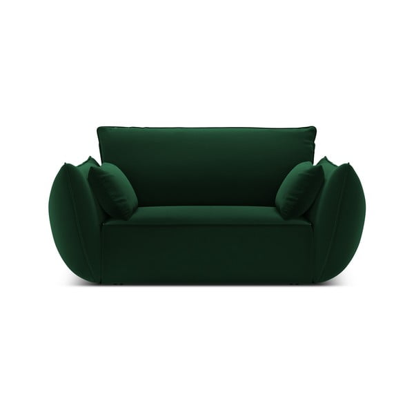 Sötétzöld bársony fotel Vanda – Mazzini Sofas-image-2