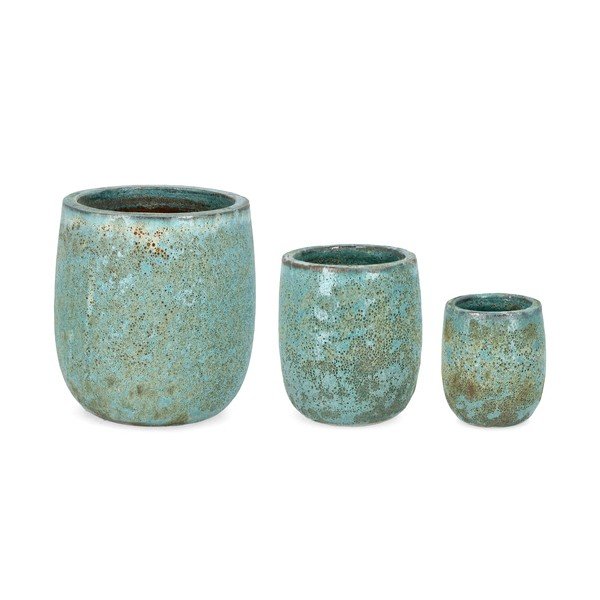 Terrakotta kézzel készített virágcserép készlet 3 db-os ø 36 cm Duyen – Bizzotto-image-2