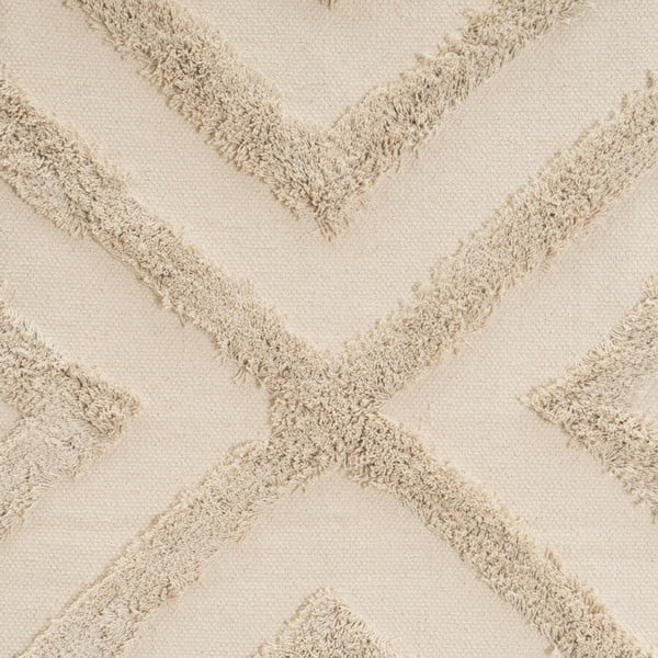 Krémszínű mosható pamut szőnyeg 50x80 cm – Casa Selección-image-1