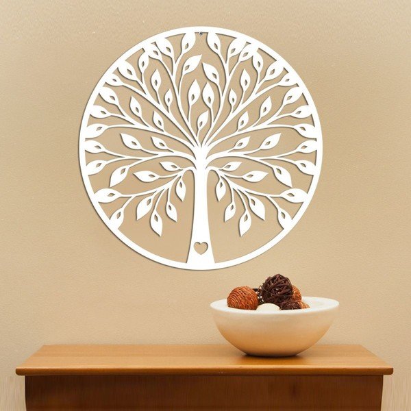 Tree fehér fali dekoráció-image-1