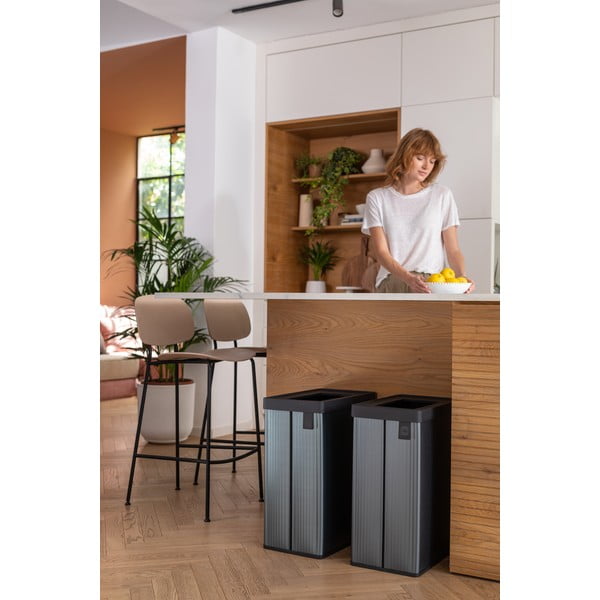 Kék újrahasznosított műanyag szelektív szemetes 54 l Verto Recycle – Curver-image-1