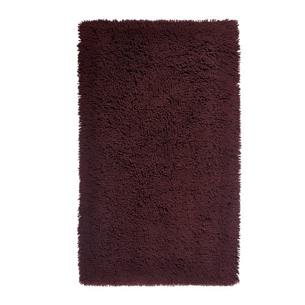 Mezzo sötétbordó, organikus pamut fürdőszobai kilépő, 60 x 100 cm - Aquanova
