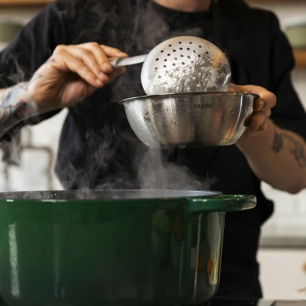 Ezüstszínű rozsdamentes acél tál szett 3 db-os ø 25,5 cm Lucca 3.0 – FABINI-image-1