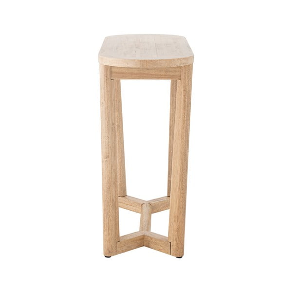 Natúr színű kaucsukfa konzolasztal 35x100 cm Serrone – Bloomingville-image-3