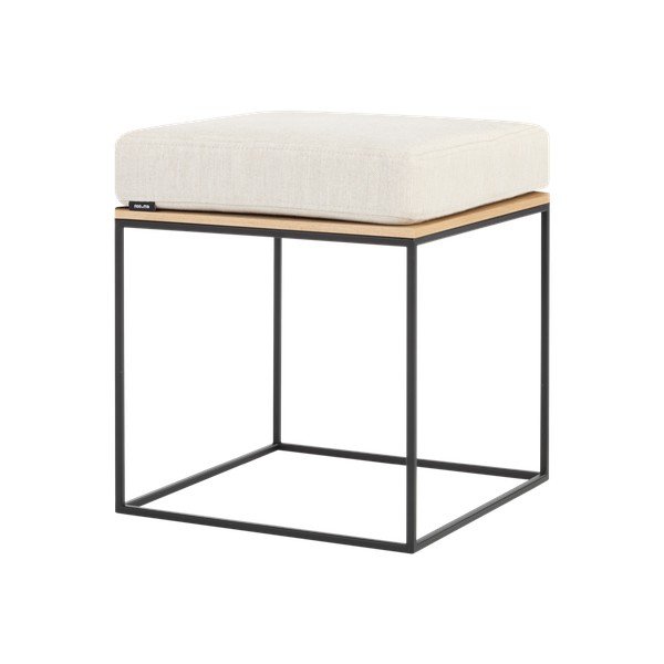 Bézs kárpitozott ülőke Feo – noo.ma