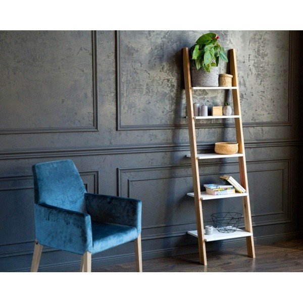ASHME fehér tárolópolc, szélesség 45 cm - Ragaba-image-1