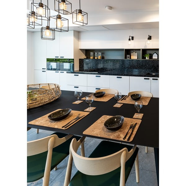 Natúr színű parafa poháralátét szett 4 db-os Querco – ZicZac-image-2