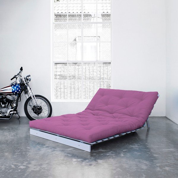 Roots White/Taffy Pink kinyitható kanapéágy - Karup-image-3