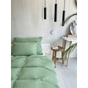 Zöld egyszemélyes muszlin ágyneműhuzat 135x200 cm Plain Muslin – Butter Kings