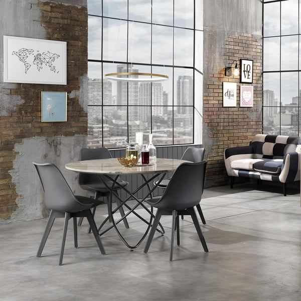 Ring aranyszínű függőlámpa, magasság 92 cm - Tomasucci-image-3