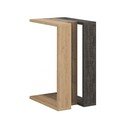 Tárolóasztal tölgyfa dekorral 40x30 cm Macha – Marckeric