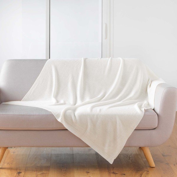 Kötött takaró 125x150 cm Tricotine – douceur d'intérieur-image-1