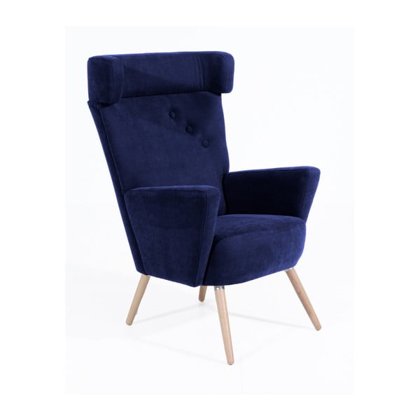Hajo kék színű füles fotel - Max Winzer