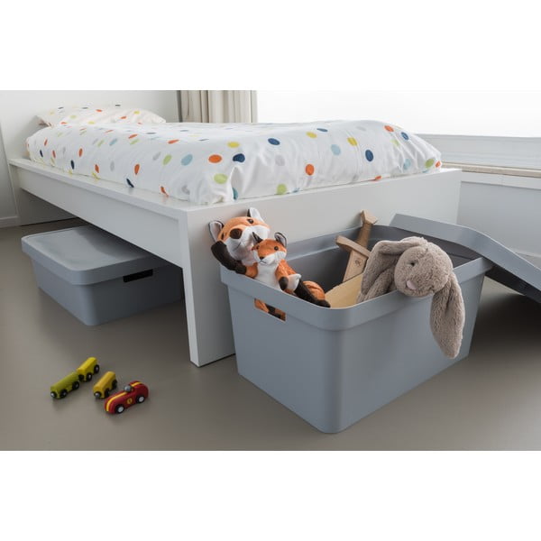 Infinity szürke tárolódoboz fedéllel, 45 l - Curver-image-1