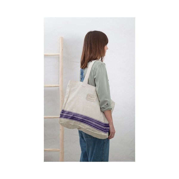 Blue Stripes szövet táska, szélesség 42 cm - Really Nice Things-image-1