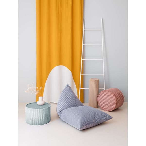 Kék kordbársony gyerek babzsákfotel Big Lounger – Wigiwama-image-1