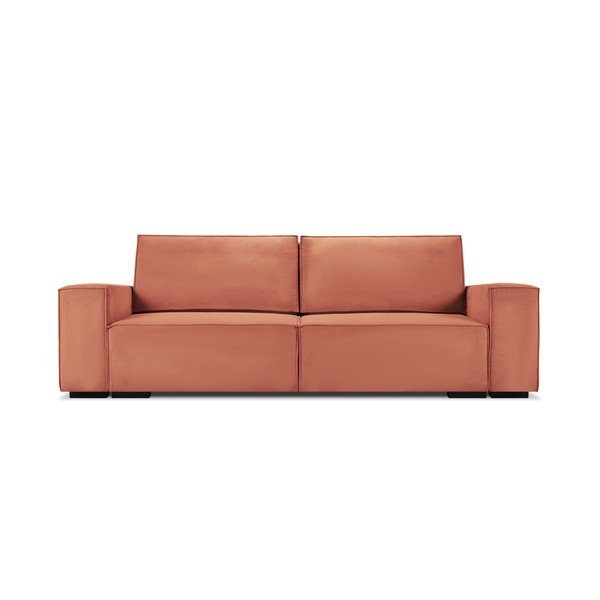 Azalea rózsaszín kordbársony kinyitható kanapé - Mazzini Sofas-image-2