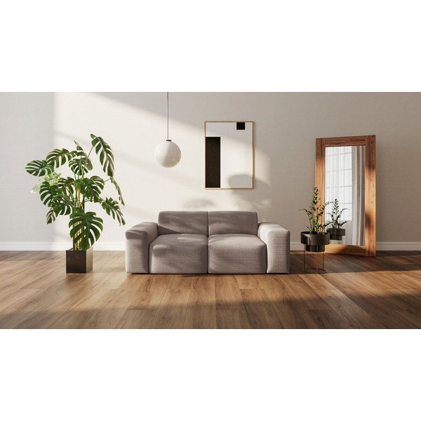 Bézs kordbársony kanapé 205 cm Fluvio – MESONICA-image-1