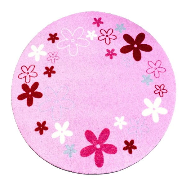 Flower rózsaszín gyerekszőnyeg, ⌀ 100 cm - Zala Living