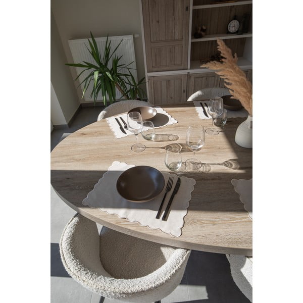 Lenkeverék tányéralátét 30x43 cm Noura – Tiseco Home Studio-image-1