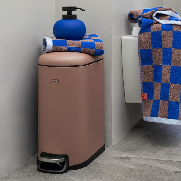 Kék-barna organikus pamut törölköző 50x90 cm Retro – Mette Ditmer Denmark-image-2