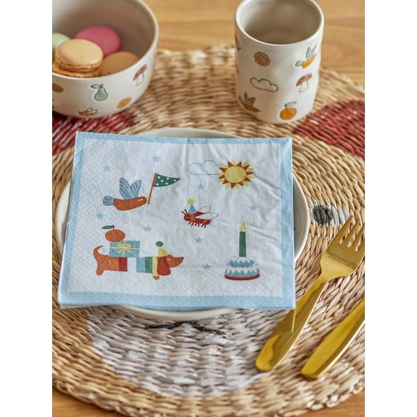 Papír szalvéta szett 20 db-os Charlie – Bloomingville Mini-image-2