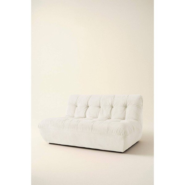 Krémszínű kordbársony kanapé 145 cm Kelso – Jotex-image-1