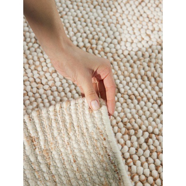 Bézs kézi szövésű gyapjúkeverék szőnyeg 80x150 cm Peas – Villeroy&Boch-image-4