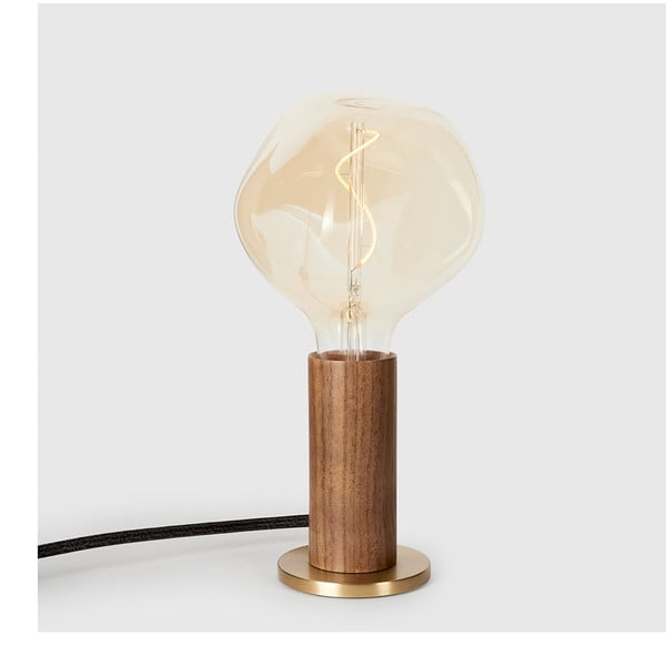 Barna dimmelhető asztali lámpa (magasság 26 cm) Knuckle – tala