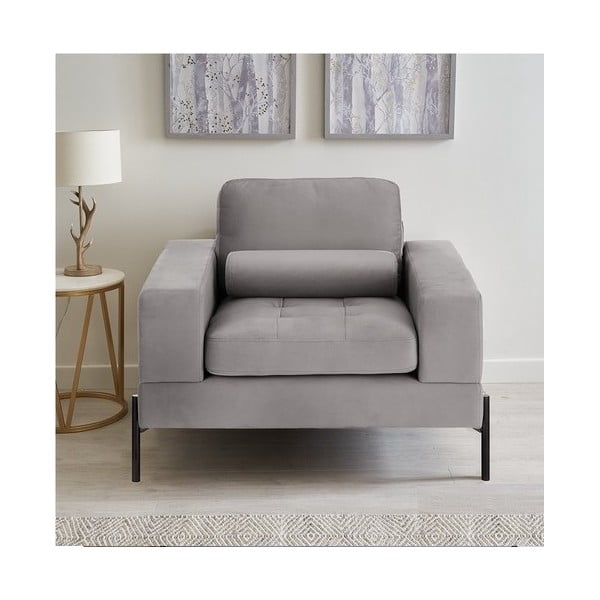 Világosszürke fotel Versailles – Ropez-image-1