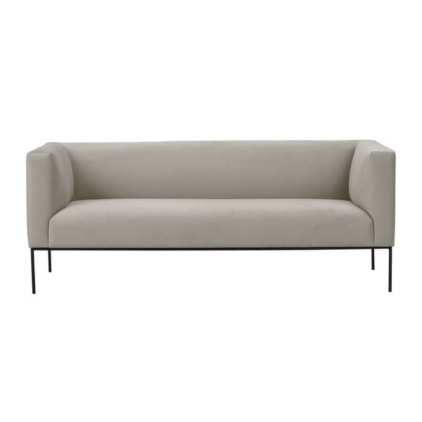 Neptune bézs kétszemélyes bársony kanapé, 195 cm - Windsor & Co Sofas
