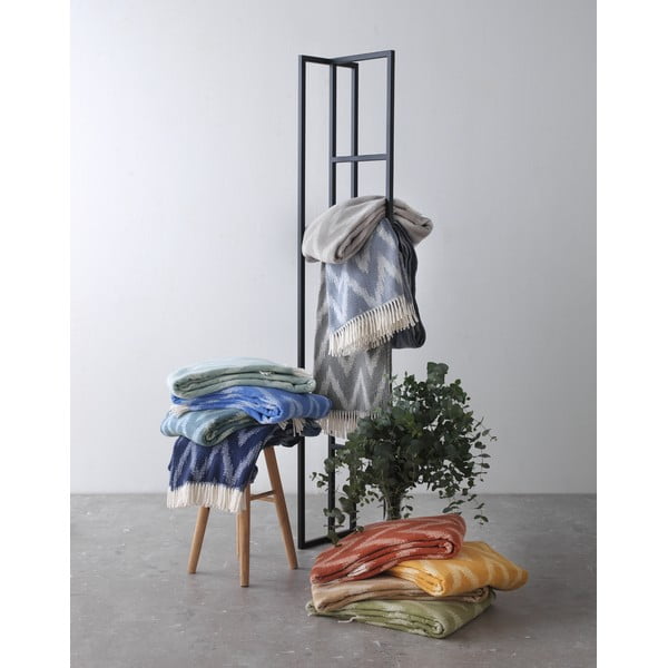 Mallorca olívazöld pléd, 140 x 180 cm - Euromant-image-1