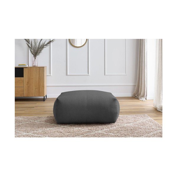 Sötétszürke kordbársony lábtartó Voltaire – Bobochic Paris-image-1