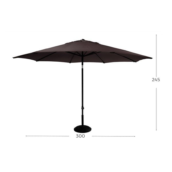 Solar barna kerti napernyő, ø 300 cm - Hartman-image-1