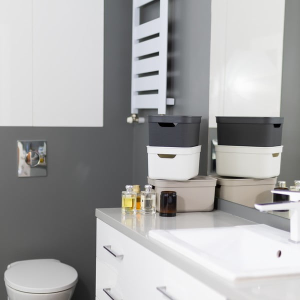 Műanyag tárolódoboz fedéllel Deco - Rotho-image-1