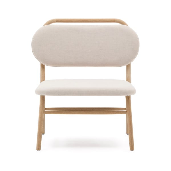 Bézs zsenília fotel Helda – Kave Home-image-2