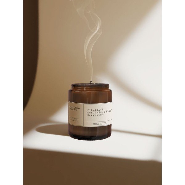 Illatos szójaviasz gyertya égési idő 40 ó #44 Chocolate, Fig, Musk – Perfumed Prague