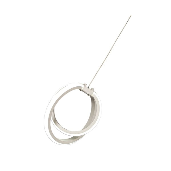 Fehér fém LED függőlámpa ø 25 cm Sezen – Squid Lighting-image-3