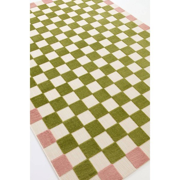Zöld-rózsaszín kültéri-beltéri szőnyeg 200x290 cm Enja – Jotex-image-4