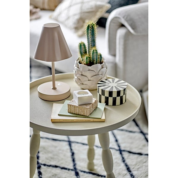 Bézs LED dimmelhető asztali lámpa fém búrával (magasság 28 cm) Lianna – Bloomingville-image-1