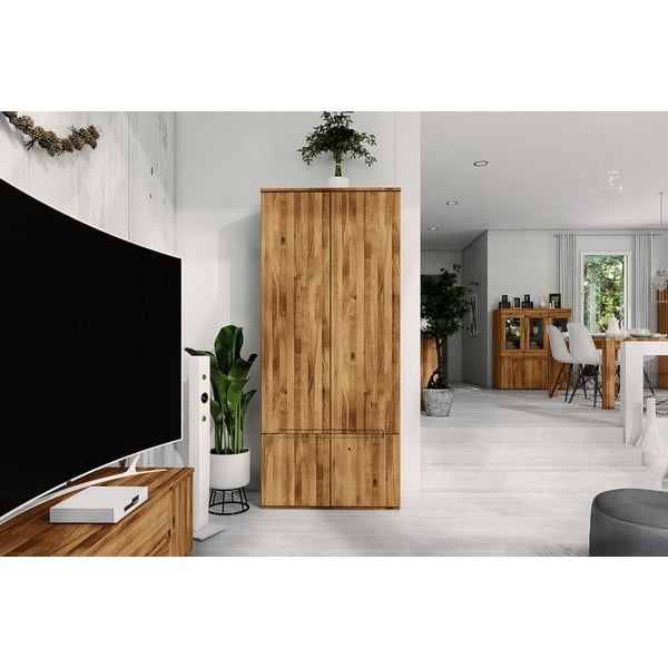 Tölgyfa ruhásszekrény 90x206 cm Vento 2 - The Beds-image-4