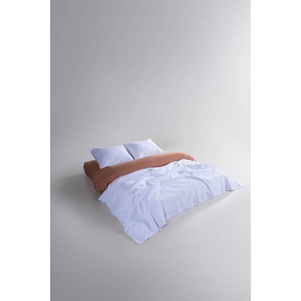 Fehér jacquard ágytakaró és párnahuzat szett 180x240 cm Jacquard – Mila Home Luxury-image-2