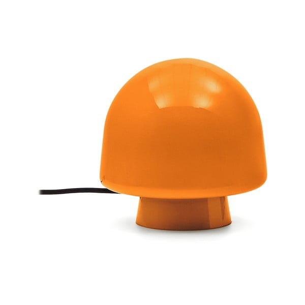Narancssárga asztali lámpa üveg búrával (magasság 20 cm) Reig – Kave Home