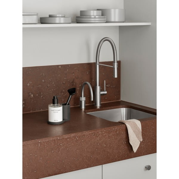 Fekete agyagkerámia mosogatóeszköz tartó Piro – Blomus-image-1