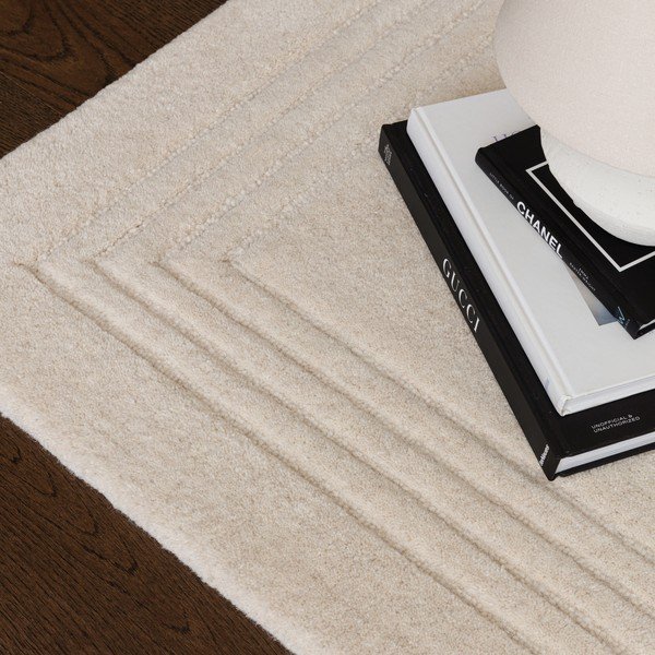 Elefántcsont színű kézi szövésű gyapjú szőnyeg 120x170 cm Orlo Ivory – Asiatic Carpets-image-2