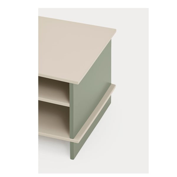 Zöld-krémszínű éjjeliszekrény Inari – Teulat-image-3