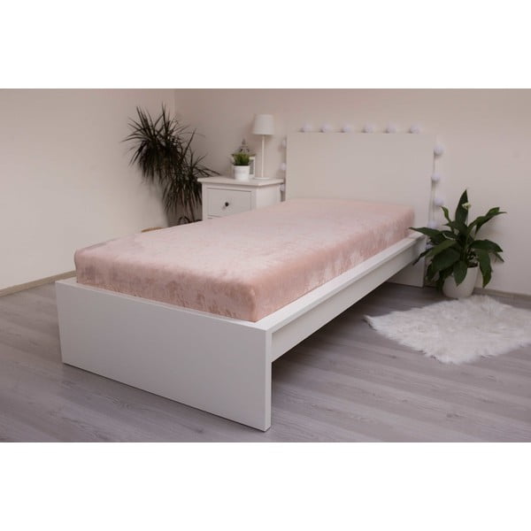 Barna gumis mikroplüss lepedő 180x200 cm – Jerry Fabrics-image-2