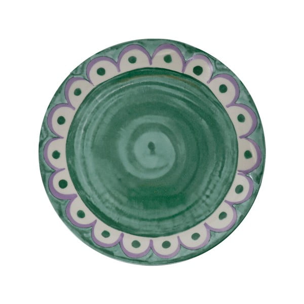 Zöld porcelán tányér készlet 6 db-os ø 27 cm Tangeri green – Villa Altachiara