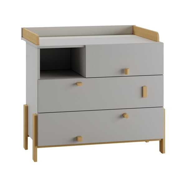 Világosszürke pelenkázó feltét Cube - Pinio-image-2